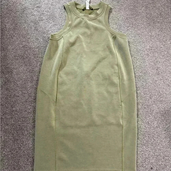 Lululemon Softstreme Back In Action Dress in Bronze Green size 4 - Picture 6 of 6